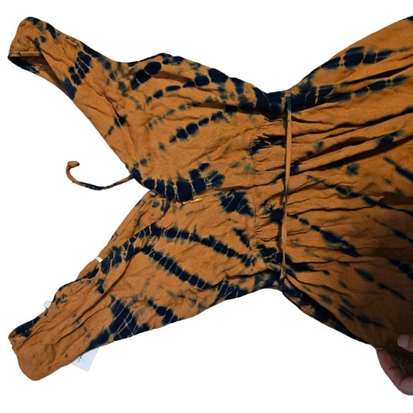 YFB Young Fabulous Broken V-neck Ruched Bodice Maxi Dress - Picture 2 of 6